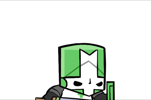 A Cartoon Of A Knight Holding A Bloody Sword GIF