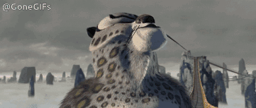 A Cartoon Of A Leopard With The Words Finally A Worthy Opponent GIF