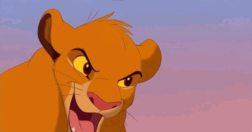 A Cartoon Of A Lion And A Lioness Fighting GIF