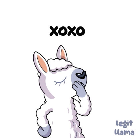 Llama Blowing Kiss Xoxo Legit Llama GIF