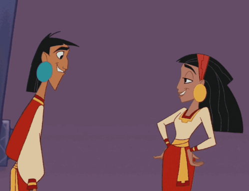 A Cartoon Of A Man And A Woman Dancing GIF