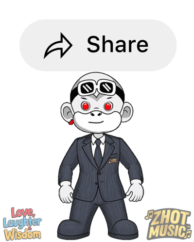 A Cartoon Of A Man Holding A Broken Heart With A Share Button Below It GIF