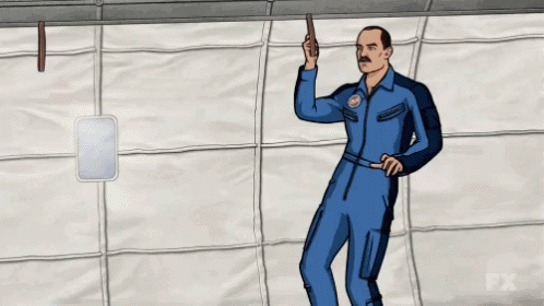 A Cartoon Of A Man Holding A Gun And Another Man Laying On The Ground With Fx Written On The Bottom GIF