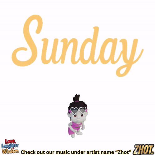 A Cartoon Of A Man Holding Broken Hearts With The Word Sunday Above Him GIF