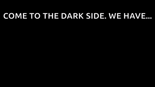A Cartoon Of A Man Holding Two Cookies With The Words Come To The Dark Side We Have * Cookies * GIF