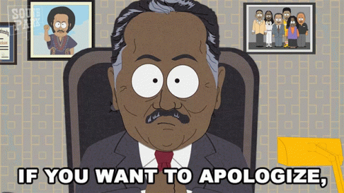 Man In Suit Saying If You Want To Apologize GIF