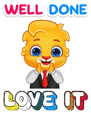 A Cartoon Of A Man In A Suit And Tie With The Words Well Done Love It GIF