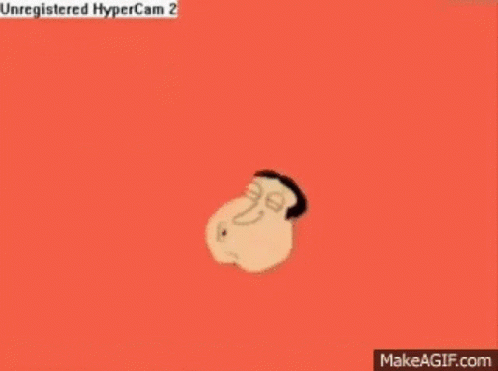 A Cartoon Of A Man Laughing With A Blue Background . GIF