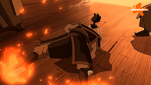 A Cartoon Of A Man Laying On The Ground With A Nickelodeon Logo In The Background GIF