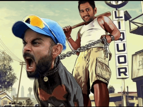 A Cartoon Of A Man Riding A Dog In Front Of A Liquor Sign GIF