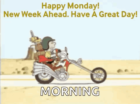 A Cartoon Of A Man Riding A Motorcycle On A Road . GIF