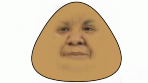 A Cartoon Of A Man 'S Face Is Breaking Through A Wall GIF