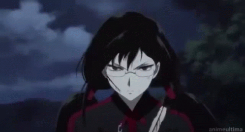 A Cartoon Of A Man Screaming In Front Of A Rabbit That Says Anime Ultima GIF