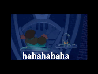 A Cartoon Of A Man Sitting In A Chair With The Words ' Hahahaha ' On The Bottom Right GIF