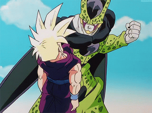 A Cartoon Of A Man Standing Next To A Cell Being Punched GIF