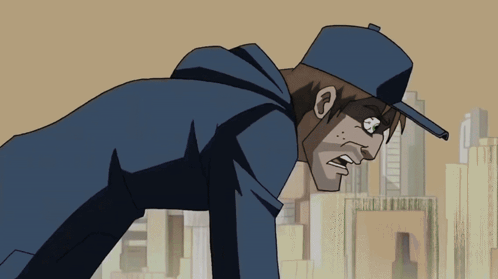 A Cartoon Of A Man Wearing A Baseball Cap GIF