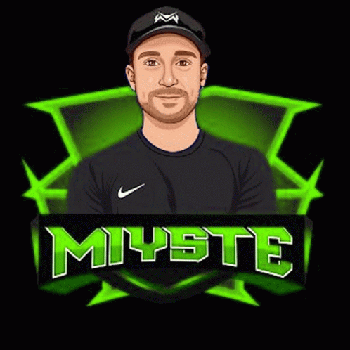 A Cartoon Of A Man Wearing A Hat And Sunglasses Holding A Sign That Says `` Miyste '' . GIF