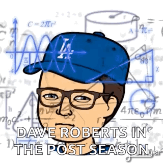 A Cartoon Of A Man Wearing Glasses And A Baseball Cap Is Surrounded By Math Equations . GIF