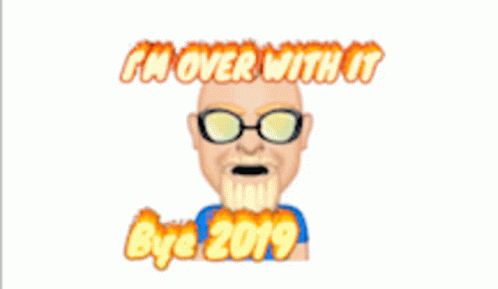 Cartoon Man With Glasses And Hat Says Im Over It GIF