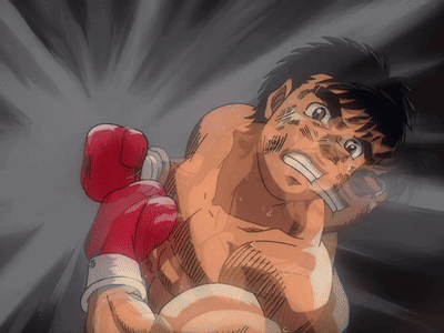 A Cartoon Of A Man Wearing Red Boxing Gloves With The Letter S On The Bottom GIF