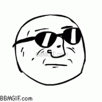 A Cartoon Of A Man Wearing Sunglasses With The Words `` Mother Of God '' Written Above Him . GIF