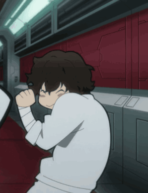 Cartoon Man With Bandage Covering Face GIF