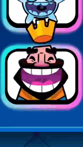 a cartoon of a man with a beard and a crown on his head