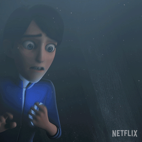 A Cartoon Of A Man With A Beard And Mustache With A Netflix Logo In The Background GIF