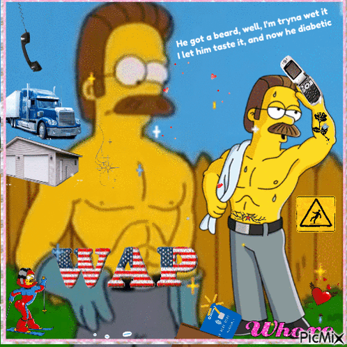 A Cartoon Of A Man With A Beard And The Word War Written On It GIF