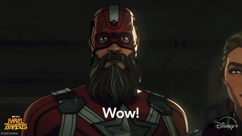 Cartoon Man With Beard Saying Wow GIF