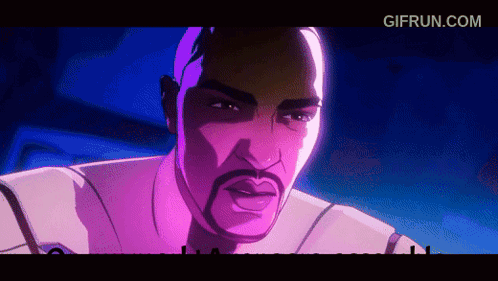 A Cartoon Of A Man With A Beard Looking At The Camera With Gifrun.com In The Corner GIF