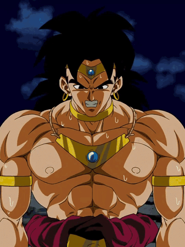 A Cartoon Of A Man With A Blue Circle On His Head GIF