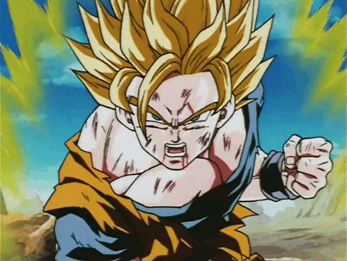 A Cartoon Of A Man With A Fist In His Hand GIF
