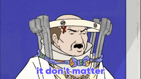 Man With Neck Brace Saying It Don't Matter GIF