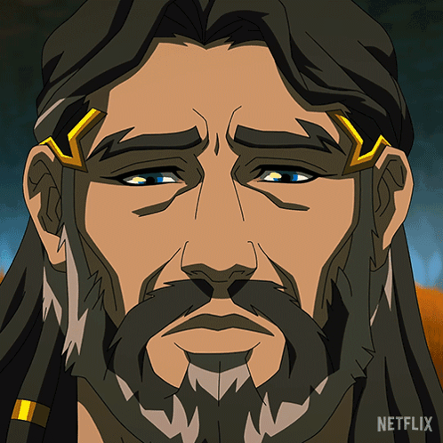 A Cartoon Of A Man With Dreadlocks And A Beard Says Netflix At The Bottom GIF