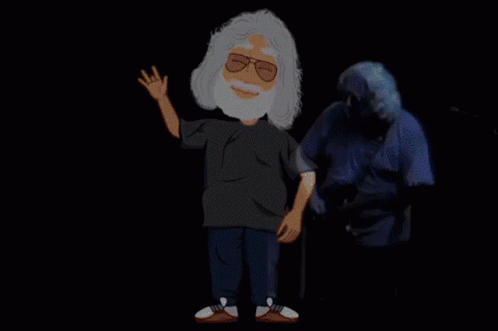 A Cartoon Of A Man With Glasses And A Beard Is Surrounded By Numbers GIF
