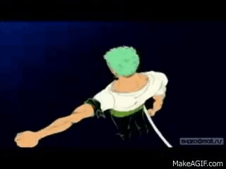 A Cartoon Of A Man With Green Hair And A White Shirt . GIF