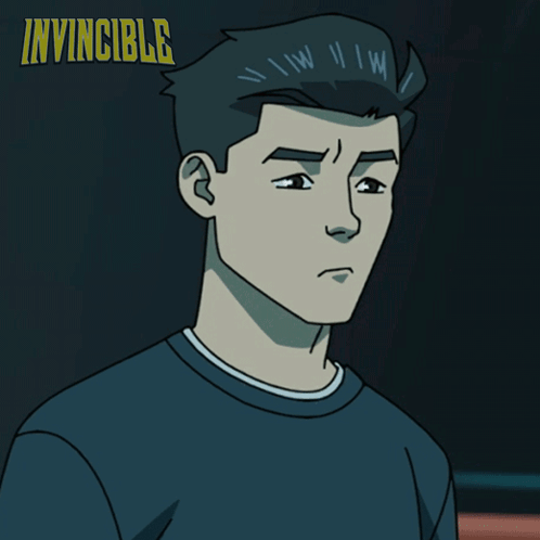 A Cartoon Of A Man With The Words " I Don 'T Know " Below Him GIF