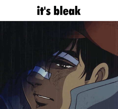 Cartoon Man Saying Its Bleak GIF