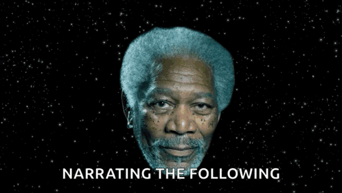 A Cartoon Of A Man With The Words Narrating The Following Below It GIF
