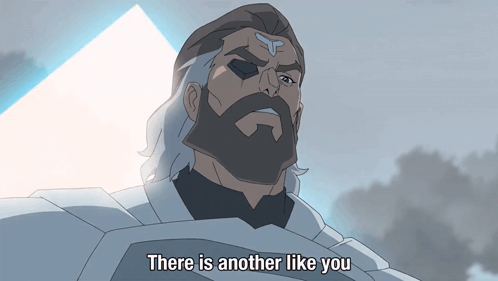 A Cartoon Of A Man With The Words There Is Another Like You Below Him GIF