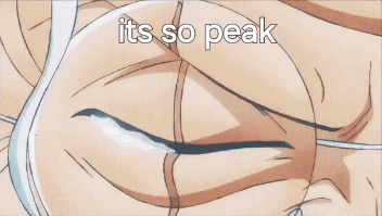 A Cartoon Of A Man With White Hair And Glasses With The Words It 'S So Peak GIF