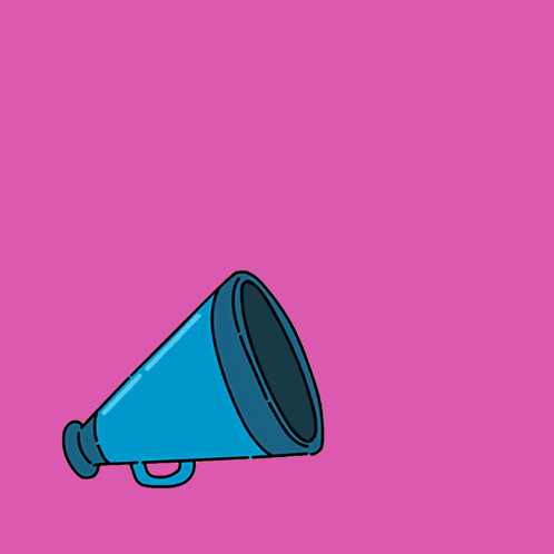 A Cartoon Of A Megaphone With A Speech Bubble That Says " Stand With Mexican Immigrants " GIF