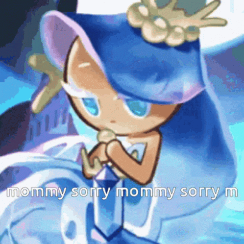 A Cartoon Of A Mermaid With The Words Mommy Sorry Mommy Sorry Mommy GIF