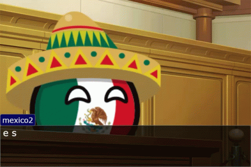 a cartoon of a mexican ball wearing a sombrero with the name mexico2 on it