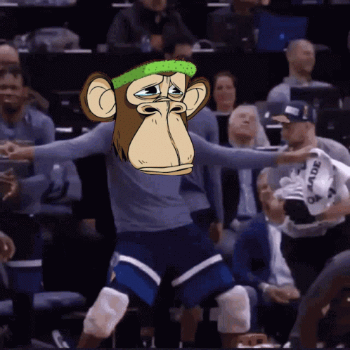 A Cartoon Of A Monkey Wearing A Headband That Says ' O'neill ' On It GIF