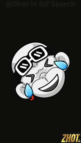 A Cartoon Of A Monkey Wearing Sunglasses And Tears Coming Out Of Its Eyes GIF