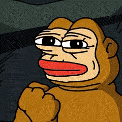 A Cartoon Of A Monkey With A Red Mouth And Big Eyes GIF