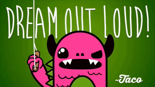 Monster Holding Knife Dream Out Loud GIF
