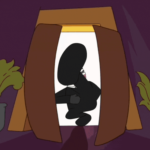 Panda In Suit Kicking Out Of Door GIF